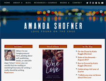 Tablet Screenshot of amandashofner.com